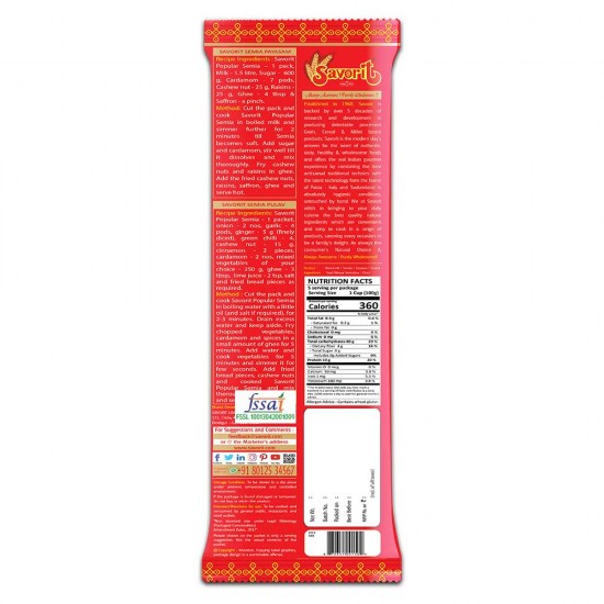 Savorit Long Semia 500g Savorit Long Semia 500g