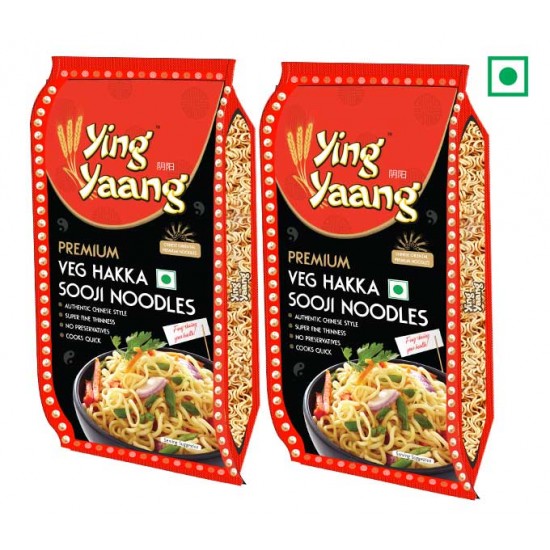 Ying Yang Premium Hakka Noodles 400Gm (Buy 1 Get 1 Free)